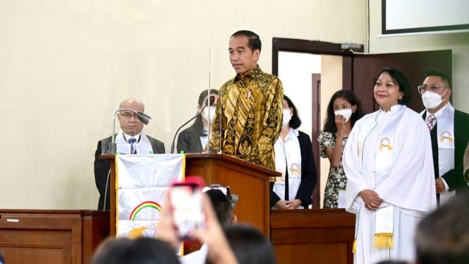 Presiden Jokowi kunjungi Gereja di Kota Bogor saat Natal