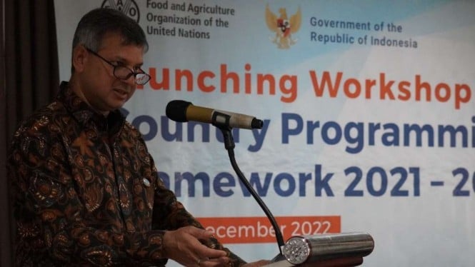 Perwakilan FAO di Indonesia dan Timor Leste Rajendra Aryal.