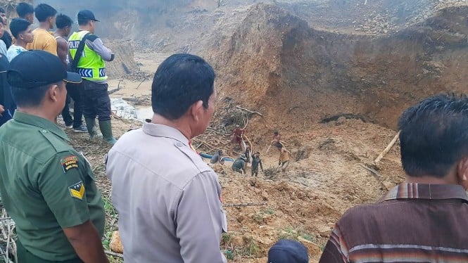 Lokasi dua penambang emas tewas tertimbun tanah longsor di Mandailing Natal