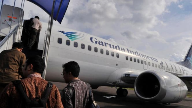 Maskapai penerbangan Garuda Indonesia. Foto ilustrasi.