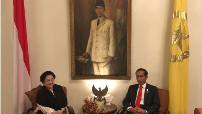Presiden Jokowi dan Megawati makan malam di Istana Batu Tulis Bogor