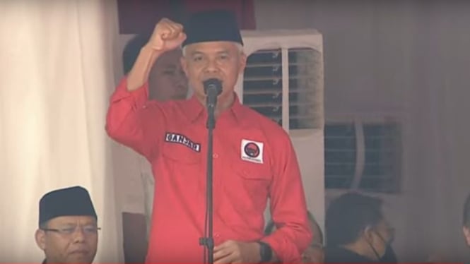 Bacapres Ganjar Pranowo di acara puncak Bulan Bung Karno di GBK